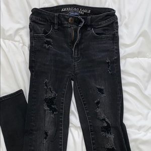 American Eagle Outfitters Black High-Waisted Jean